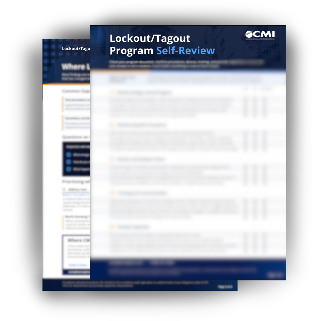 lockout tagout self-review checklist image