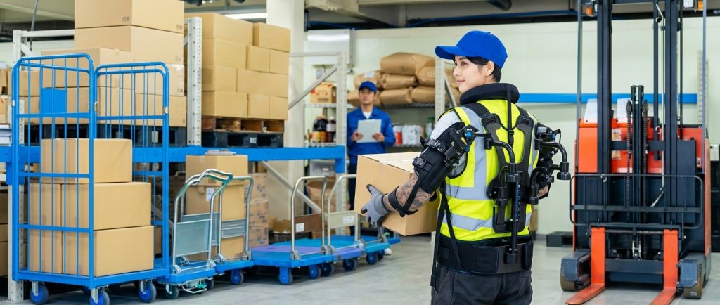 ergonomic exoskeleton worker